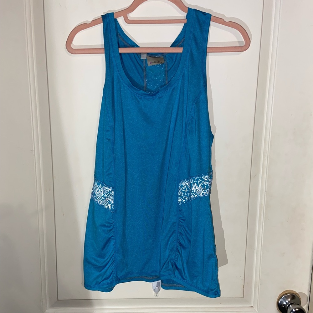 Athleta Northern Lights Reflective Ruched Tank Top / XL
